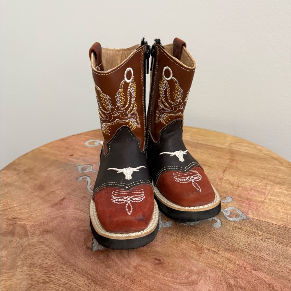 Cawboy  boots Brown and Red Western